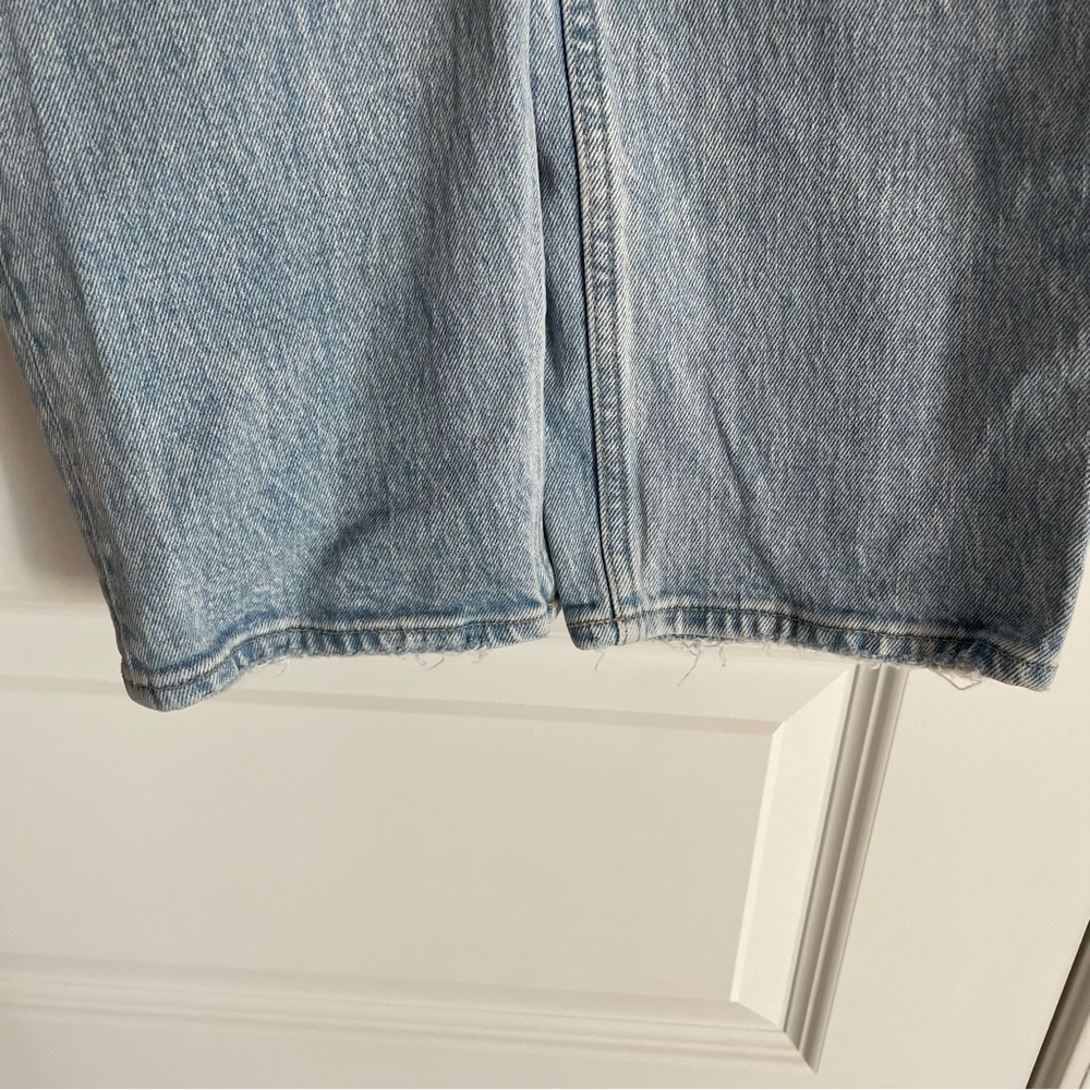 Abercrombie The 90s Straight Ultra High Rise Light Wash Jeans Curve Love Size 0R - Picture 5 of 9